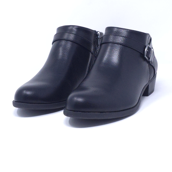 Life Stride Shoes - LifeStride Alexander Block Heel Ankle Booties Black 6.5 W